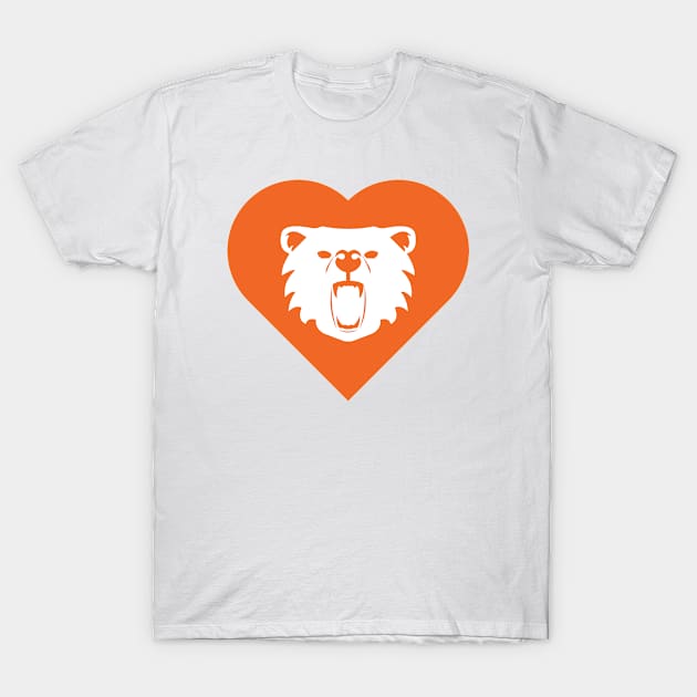 Bear Mascot Cares Orange T-Shirt by College Mascot Designs